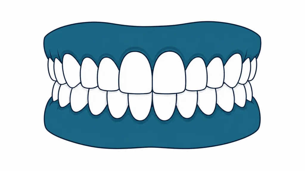 Teal Gumline Tooth Diagram